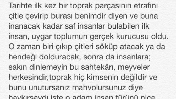 Jean-Jacques Rousseau' nun bu görüşü hakkında fikriniz nedir?