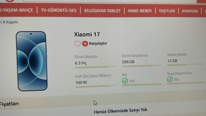 Almayı planladığınız bir ürün var mı?