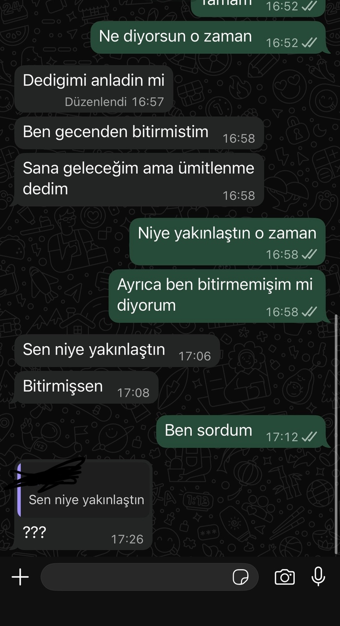 Eski sevgilim neden böyle?