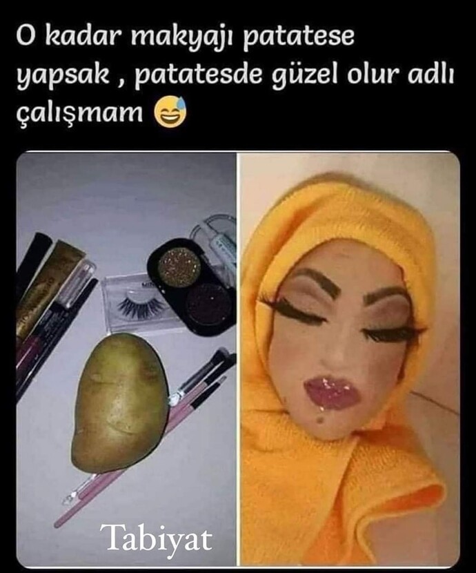 Meyve, sebzelere makyaj yaptınız mı hiç?