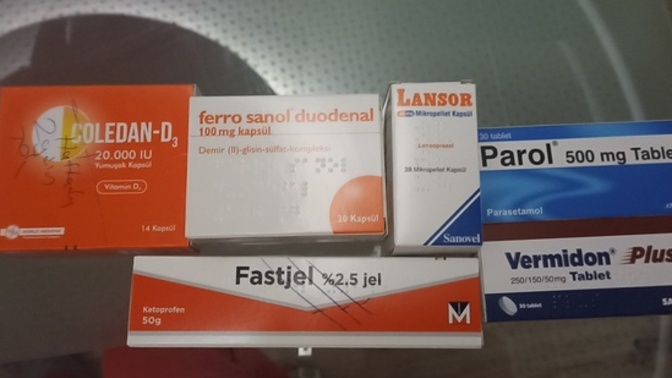 Vitaminsizlik veyahut kırık ağrıları için ilaç kullanırmisiniz?