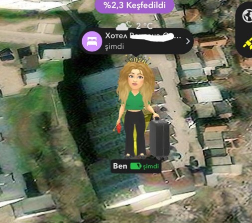 Snapchat beni elimde bavulumla hotelde gösteriyor?