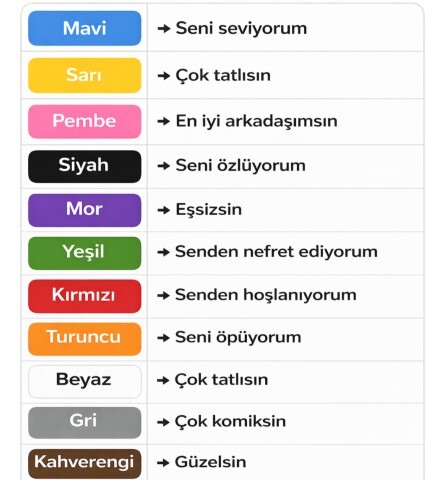 Bana hangi rengi vereceksin?