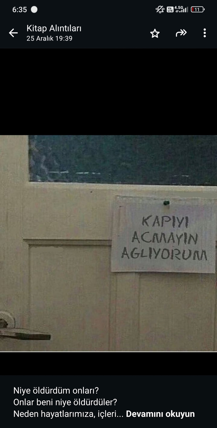 Niye öldürdüm onları? Onlar beni niye öldürdüler? ?
