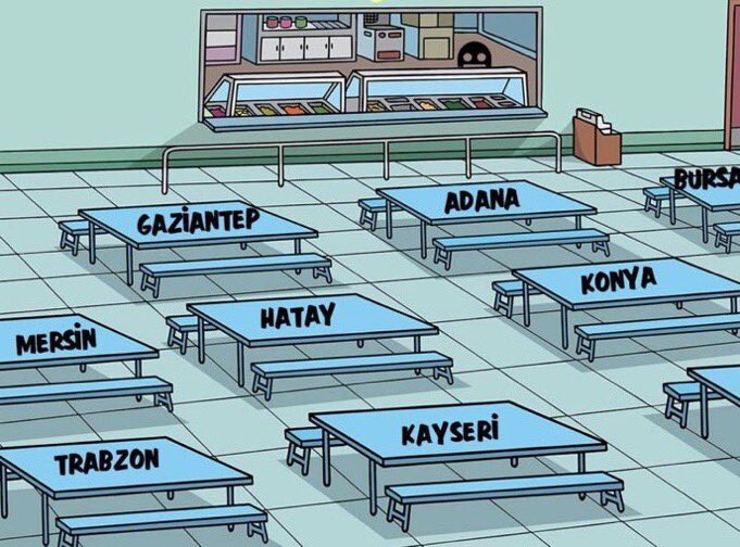 Çok acıktın hangi masaya oturursun?
