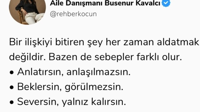 Bir ilişkiyi bitiren bazen farklı sebepler nelerdir?
