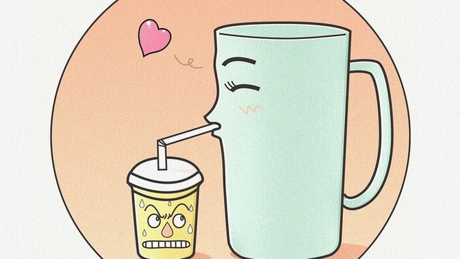Kahveyi cam mı, plastik pipetle mi içersiniz?