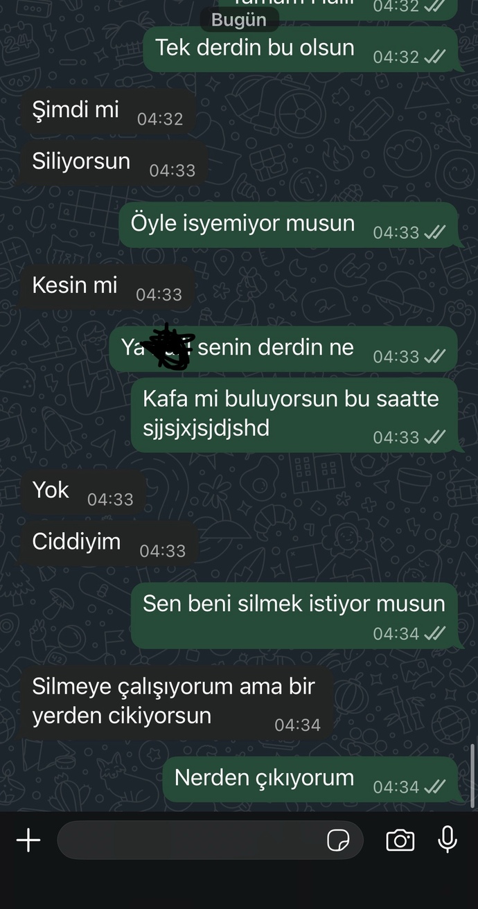 Eski sevgilim ne istiyor anlamıyorummm?