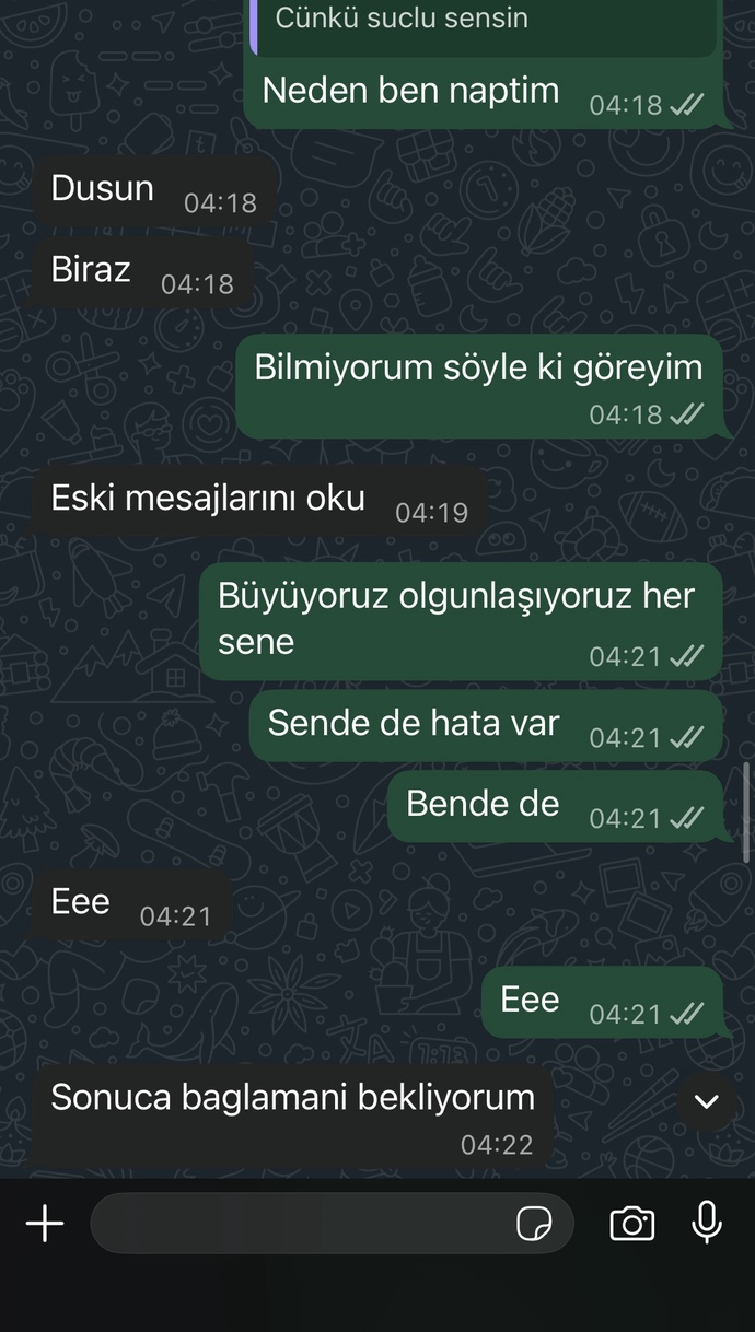 Eski sevgilim ne istiyor anlamıyorummm?