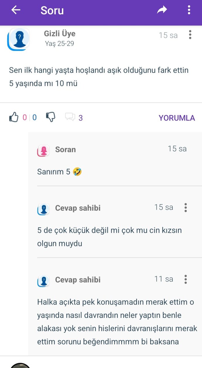 Sizce bu adam neden böyle bir şey soruyor?