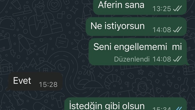 Sizce engellemeli miyim onu?