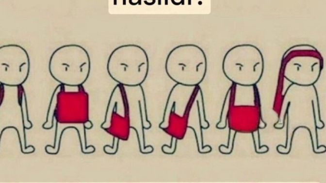 Okulda çanta asma tarzınız nasıldı?