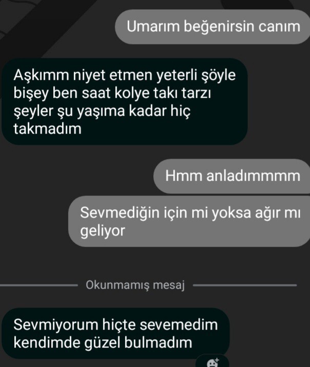 Adama saat aldım yılbaşı için sevmiyormuş napcam şimdi?