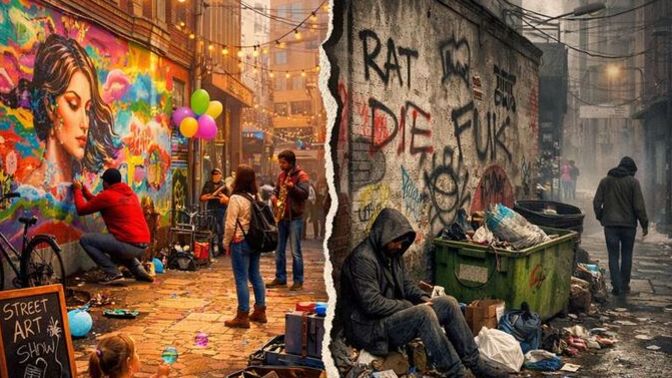 Sokak sanatçılığı ve graffiti sokaklara gerçekten renk mi katıyor yoksa kirli mi gösteriyor?