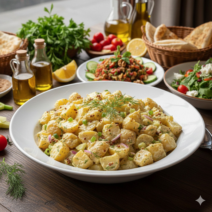 En sevdiğiniz salata çeşidi hangisi, böyle soslu patates salatası seven var mı?