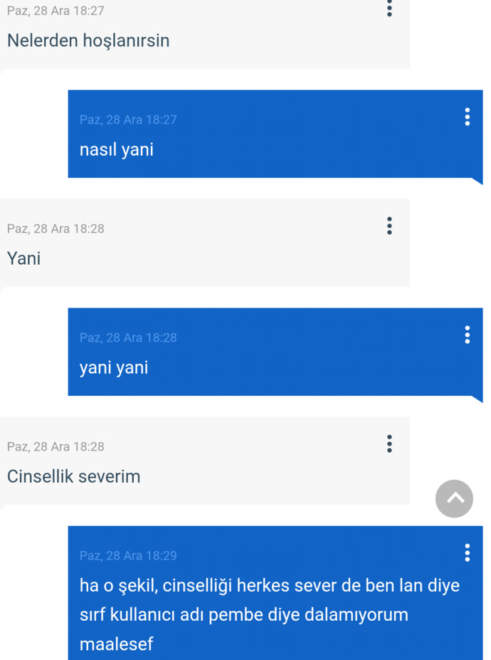 Size nasil mesajlar geliyor?