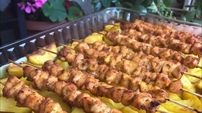 Evde tavuk ya da  et çöp şiş yapar mısın?