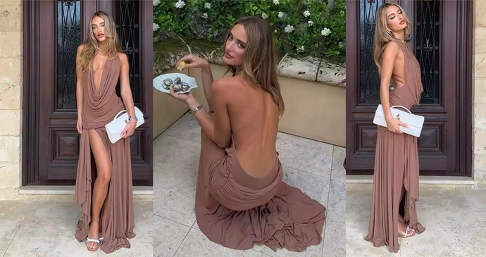 Sırt dekolteli elbiseler sizce çekici mi yoksa abartı mı duruyor 💋?