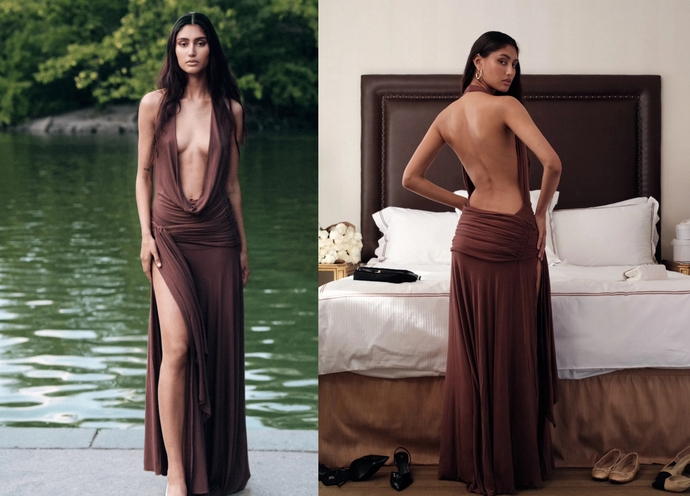 Sırt dekolteli elbiseler sizce çekici mi yoksa abartı mı duruyor 💋?