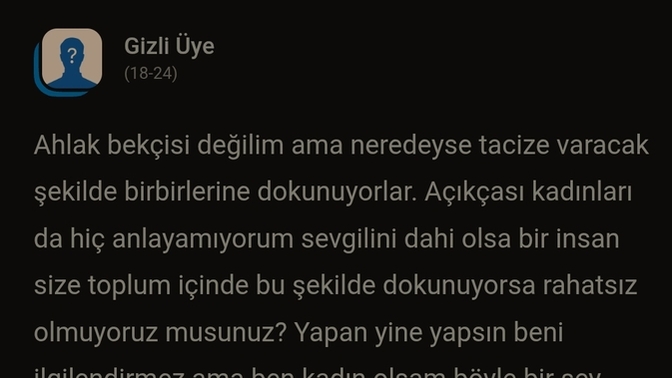 Kamusal alanda sevgiliden gelen taciz sayılabilecek dokunuşlara kadınlar neden tepki vermiyor?