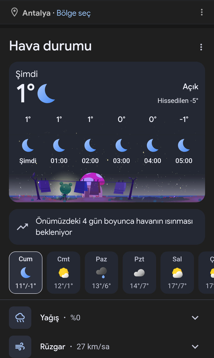 Havalar orada kaç derece 🥶🤧?