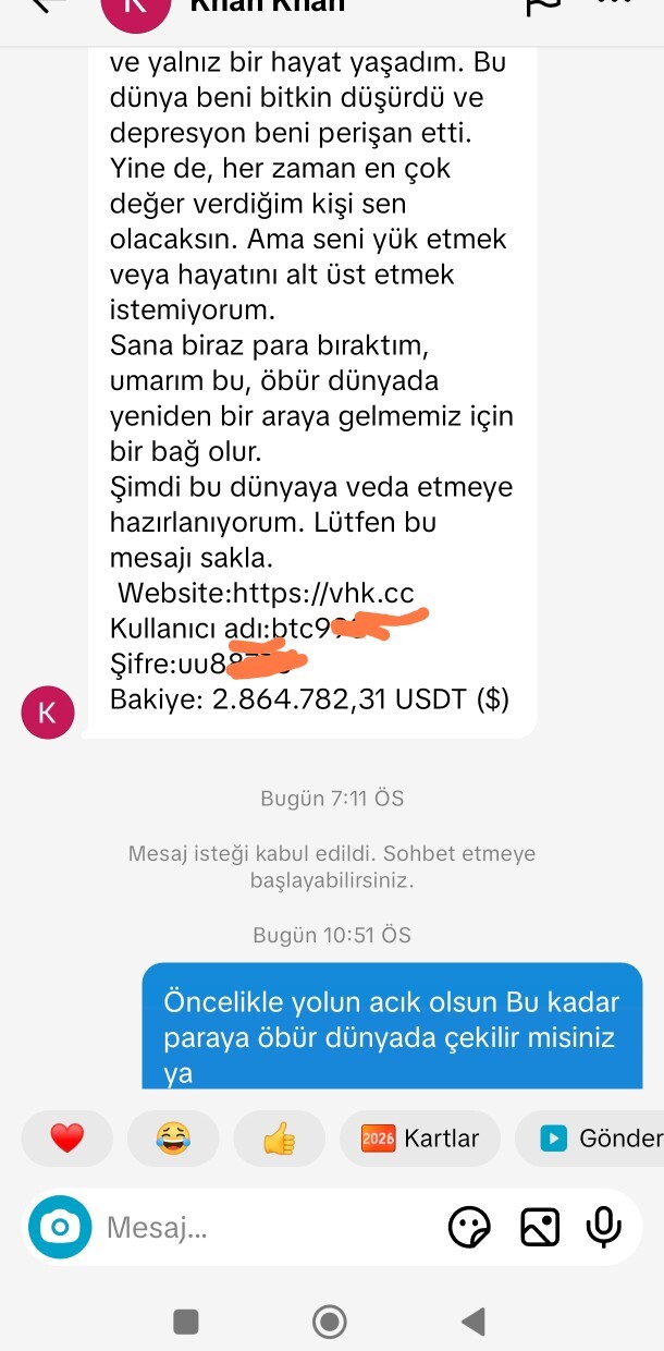 Sizede böyle tanımadığınız akılsızlardan mesaj geliyormu?