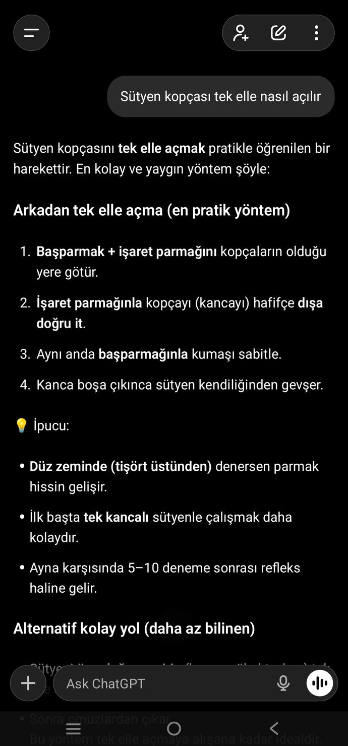 Yapay zekayı en son ne için kullandınız?