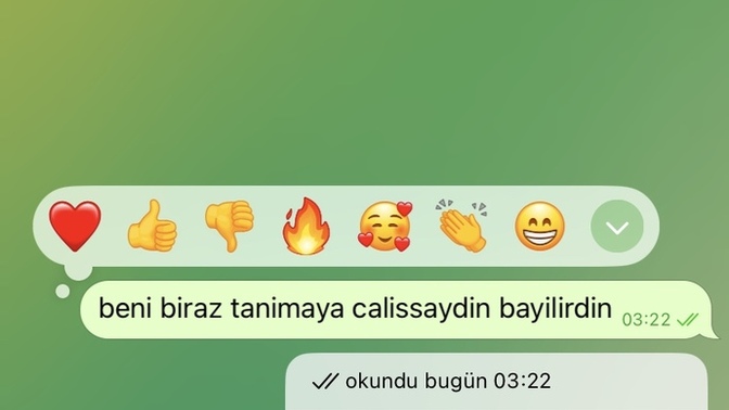 Ona yazdım sizce ben dusunmustur?