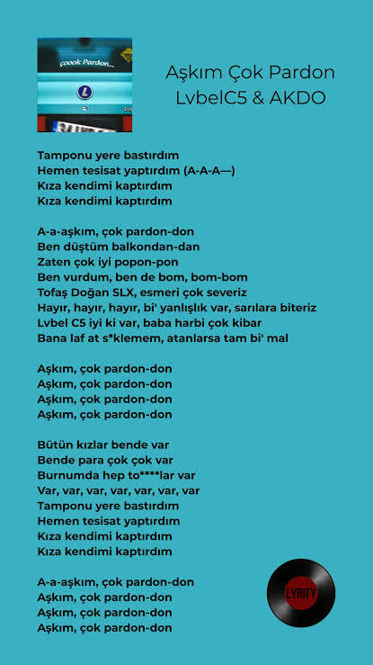 Lvbel C5 dinliyor musunuz?
