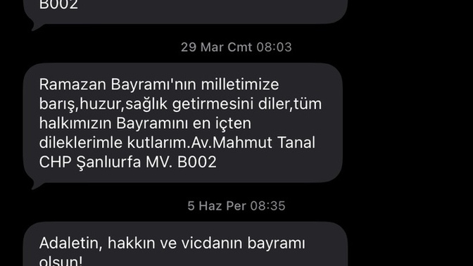 Ya ikide bir bana mesaj atiyor kim bu sanliurfalilar?
