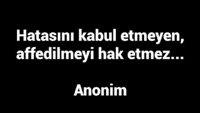 Hatanızı kabul eder misiniz?