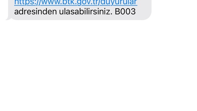 Bu mesaj ne demek bu?
