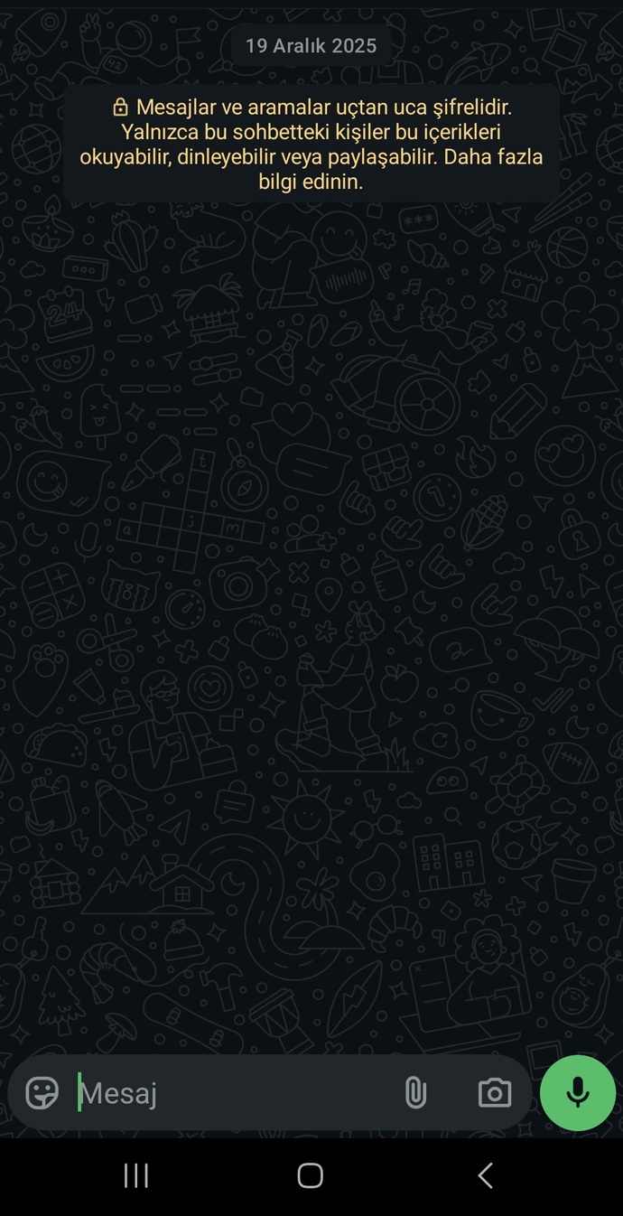 Whatsapp sohbet ekranında görünen tarih neyi ifade ediyor?