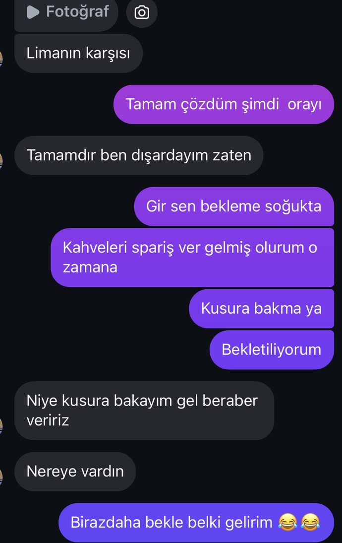 Eski sevgiliyi fake hesaptan buluşmaya çağırmak?