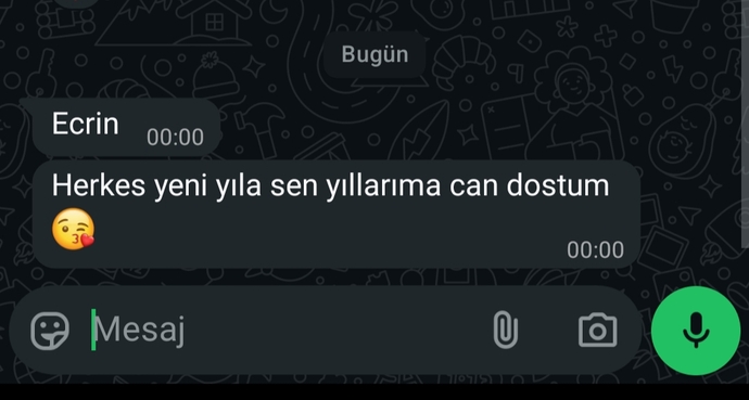 Yeni yıl mesajı aldınız mı?