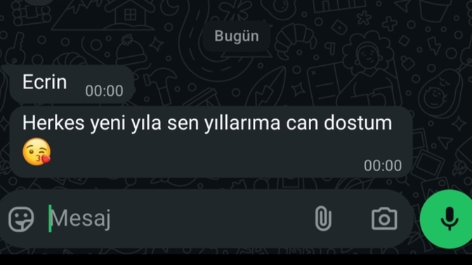 Yeni yıl mesajı aldınız mı?