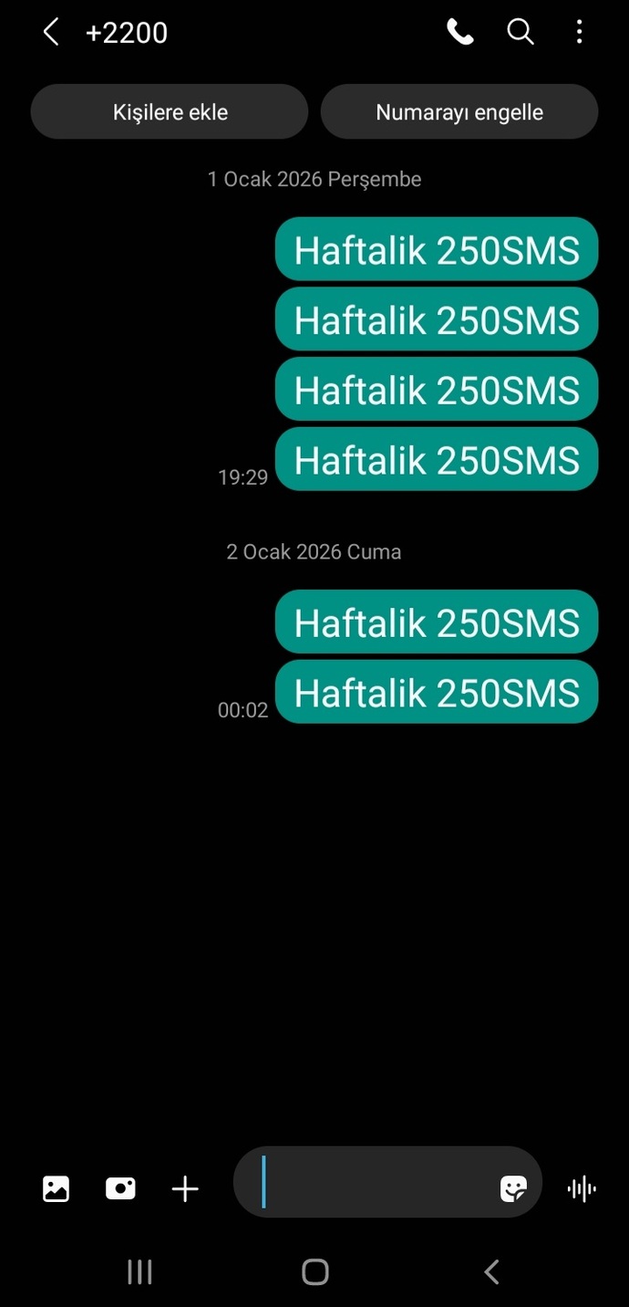 Telefonumdan ben atmadığım halde mesaj gönderilmiş görünüyor, dolandırılıyor muyum?