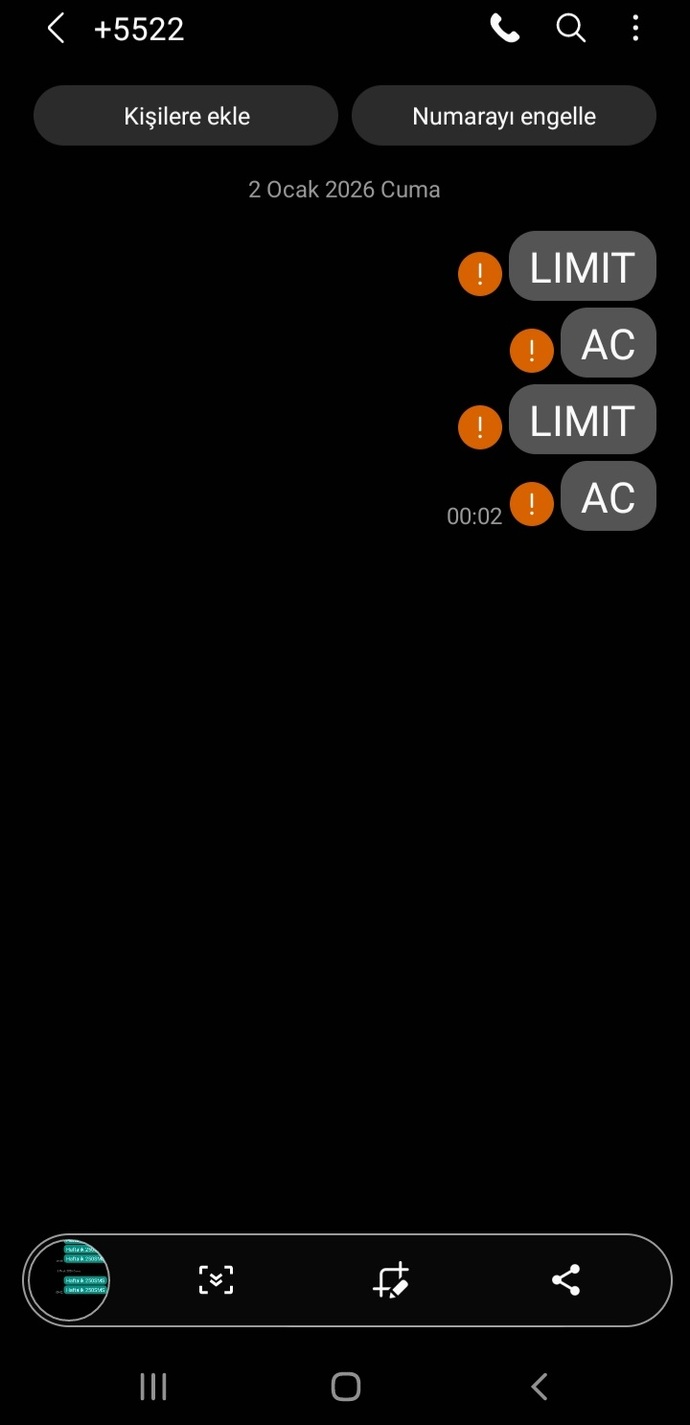 Telefonumdan ben atmadığım halde mesaj gönderilmiş görünüyor, dolandırılıyor muyum?