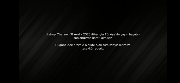 Güzel Bir Kanal Kapandı?