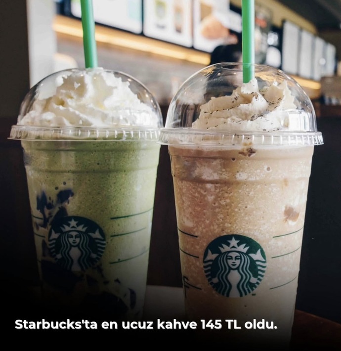 Starbucks kahve fiyatları 145 TL olmuş, bu paraya hala kahve içilir mi sizce?