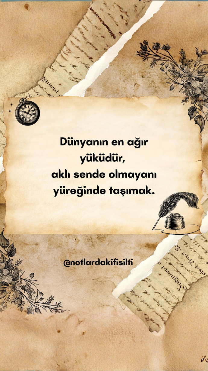 Sen de aklın sende olmayan birini kalbinde tasıdın mı, vazgeçemeyip içinde yasattın mı?