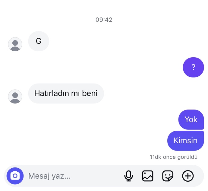 Bu ne şimdi fake hesabıma gelen mesaj kendisi de fake bu arada?