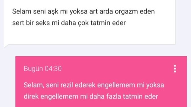 Böyle bi mesaj alsaydınız tepkiniz nasıl olurdu kızlar?