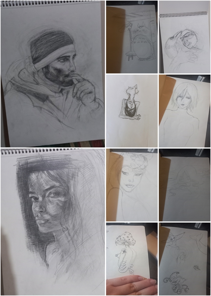 Ressam var mi? Ben boyle resim cizebilir miyim? alttaki benim işlerim ressam biri cevaplasinn?