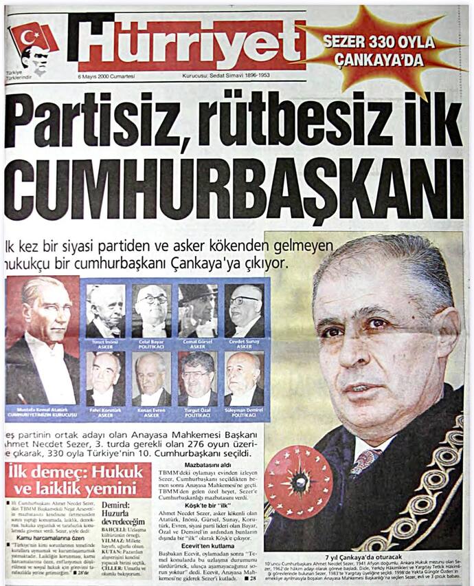 Ahmet Necdet Sezer hakkında ne düşünüyorsunuz, nasıl bir Cumhurbaşkanıydı?