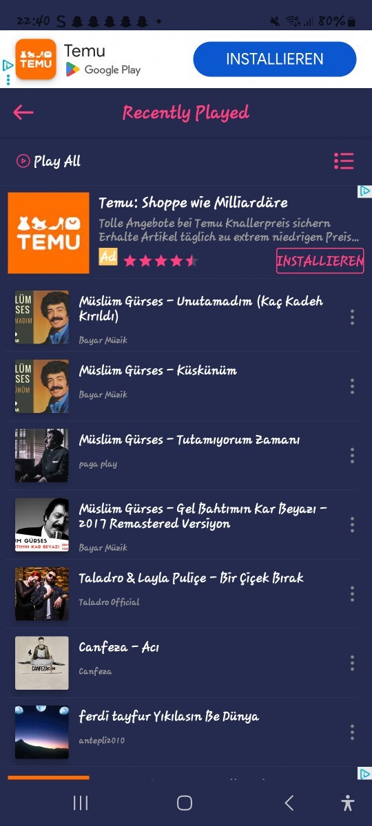 Bu aralar en çok dinlediğiniz şarkılar hangileri?