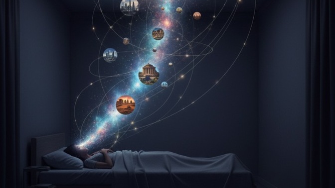 Sizce rüyalar paralel evrenlere açılan bir kapı olabilir mi yoksa sadece bilinçaltı mı 💤?