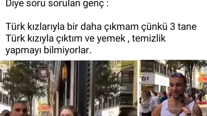 Türk kızlarıyla çıkılmaz mi?