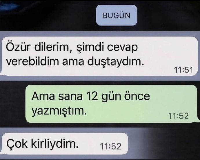 Flörtüm bir kaç gün sonra mesaj atmış sizce ikna olmalı mıyım?
