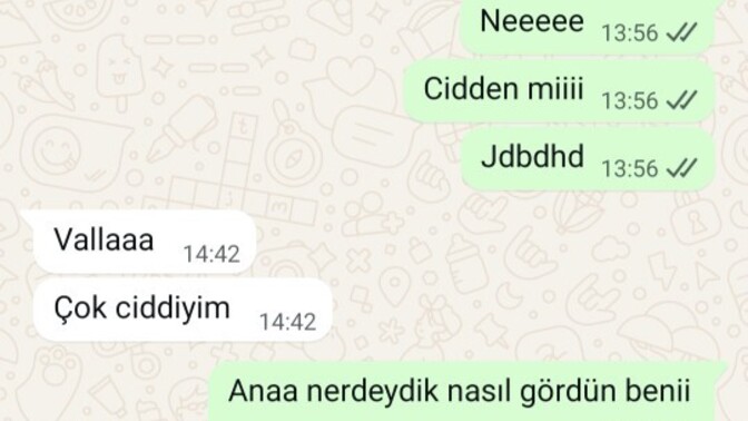 En son rüyanda kimi gördünnn?